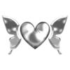 Стикер 33 Black Heart #color #black #white