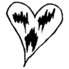 Стикер 19 Black Heart #color #black #white