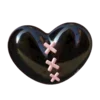 Стикер 11 Black Heart #color #black #white