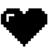 Стикер 9 Black Heart #color #black #white