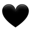 Стикер 6 Black Heart #color #black #white