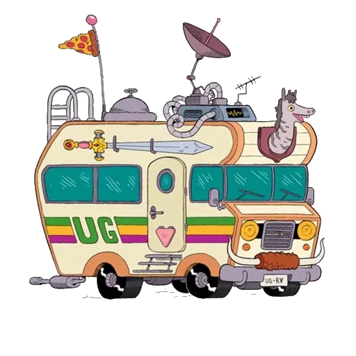 🚌 Стикер «U grandpa» для Telegram