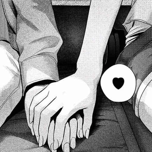🖤 Стикер «u & me чб вайб с бисквитом и тян» для Telegram