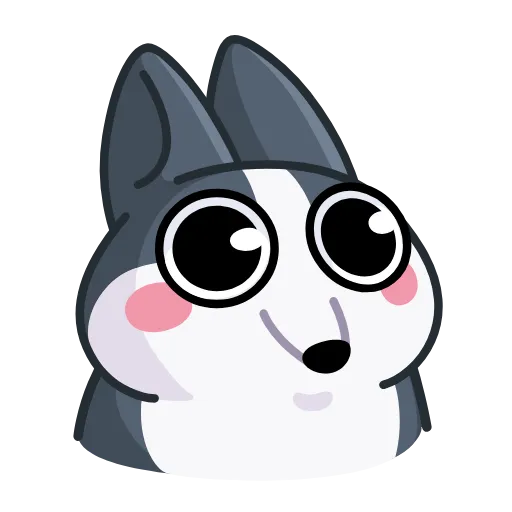 🤩 Стикер «Вольф - стикер из ВК» для Telegram