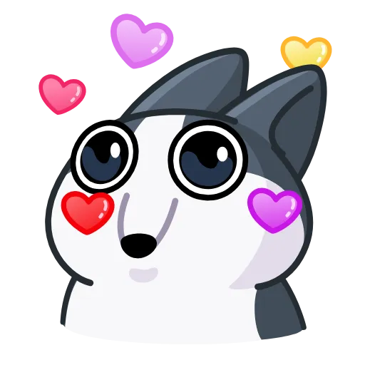 🤩 Стикер «Вольф - стикер из ВК» для Telegram