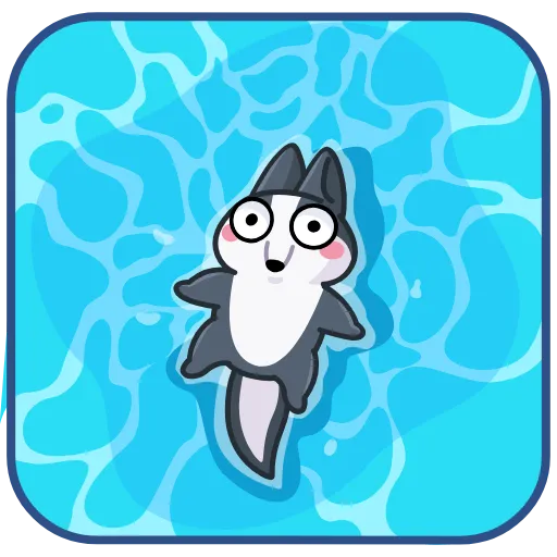 🤩 Стикер «Вольф - стикер из ВК» для Telegram