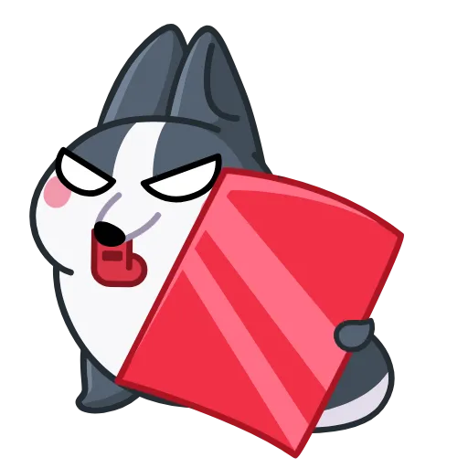 🤩 Стикер «Вольф - стикер из ВК» для Telegram