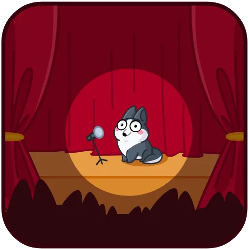 🤩 Стикер «Вольф - стикер из ВК» для Telegram