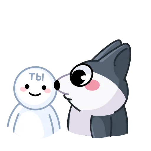 🤩 Стикер «Вольф - стикер из ВК» для Telegram