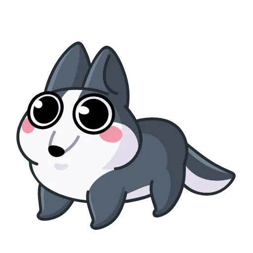 🤩 Стикер «Вольф - стикер из ВК» для Telegram