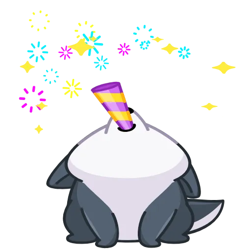 🤩 Стикер «Вольф - стикер из ВК» для Telegram