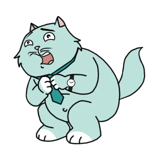Стикерпак Кот удаленщика для Telegram