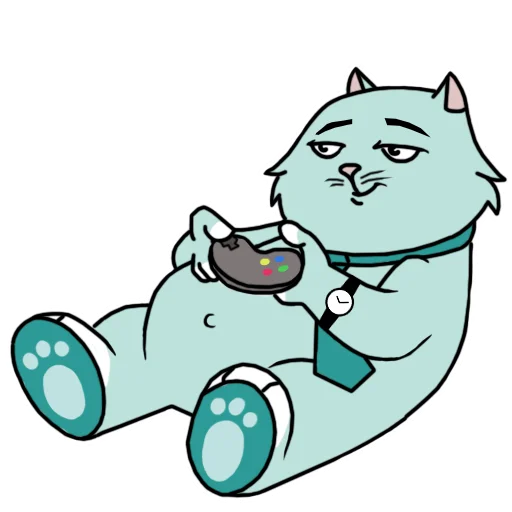 ☺️ Стикер «Кот удаленщика» для Telegram