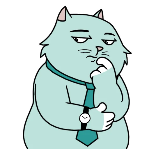 🧐 Стикер «Кот удаленщика» для Telegram