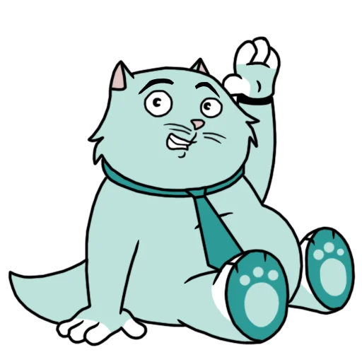 ✋ Стикер «Кот удаленщика» для Telegram