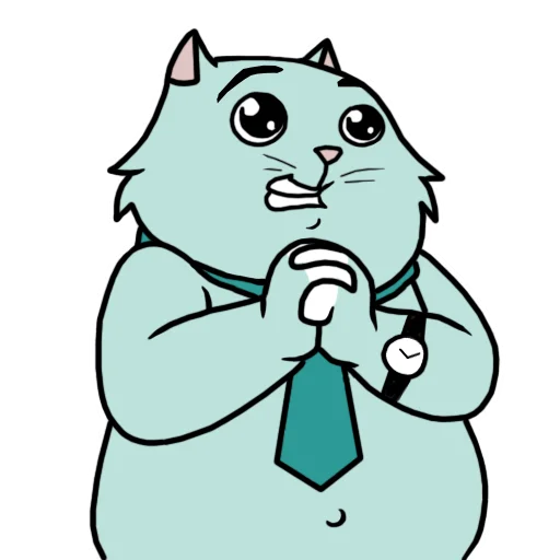 🥺 Стикер «Кот удаленщика» для Telegram