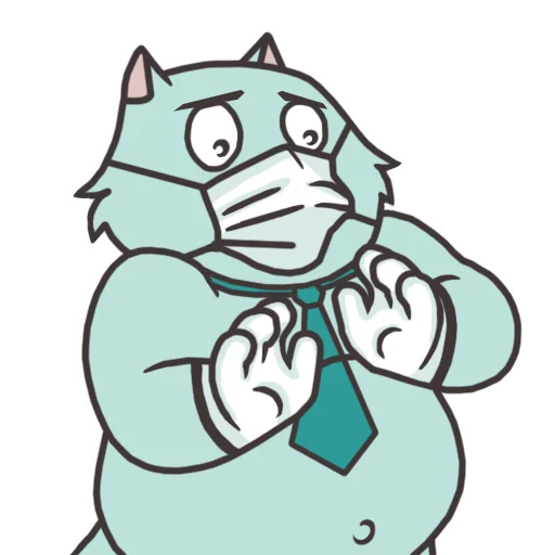😨 Стикер «Кот удаленщика» для Telegram