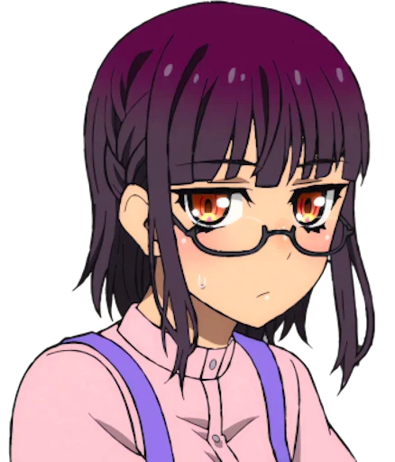 😐 Стикер «Uncle from Another World Fujimiya Sumika» для Telegram