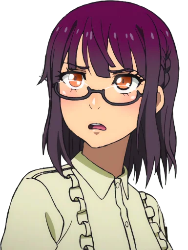 😟 Стикер «Uncle from Another World Fujimiya Sumika» для Telegram