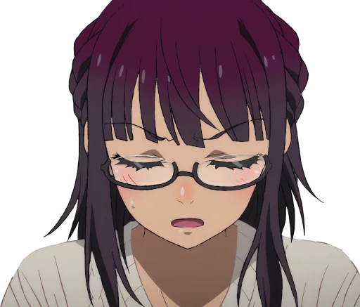 😮‍💨 Стикер «Uncle from Another World Fujimiya Sumika» для Telegram