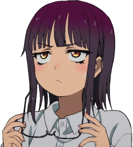 🧐 Стикер «Uncle from Another World Fujimiya Sumika» для Telegram