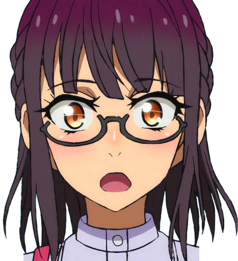 😮 Стикер «Uncle from Another World Fujimiya Sumika» для Telegram
