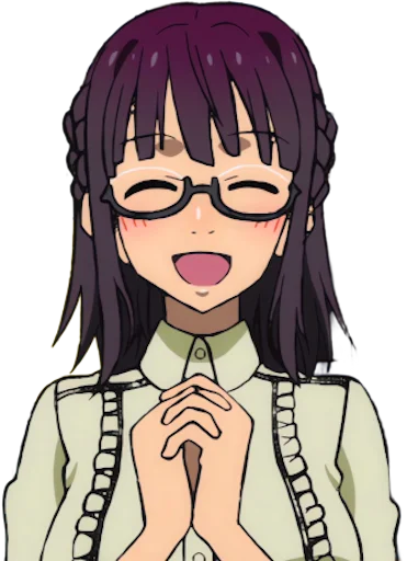 😊 Стикер «Uncle from Another World Fujimiya Sumika» для Telegram