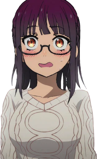 😨 Стикер «Uncle from Another World Fujimiya Sumika» для Telegram