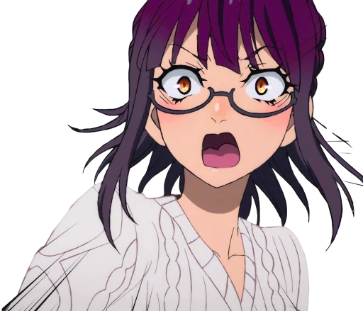 🫨 Стикер «Uncle from Another World Fujimiya Sumika» для Telegram