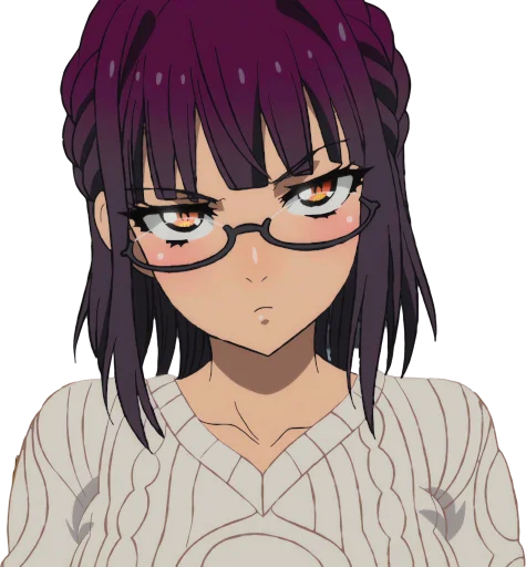 🤨 Стикер «Uncle from Another World Fujimiya Sumika» для Telegram