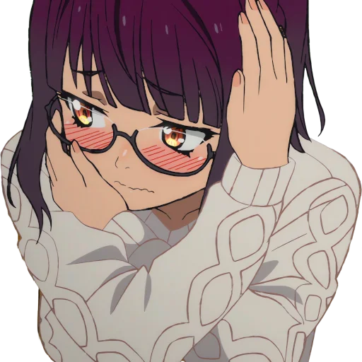 🥺 Стикер «Uncle from Another World Fujimiya Sumika» для Telegram