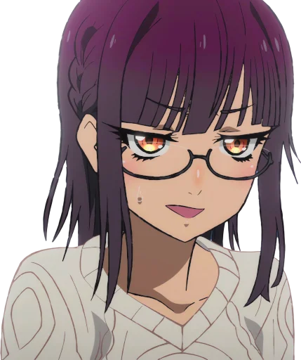 🤨 Стикер «Uncle from Another World Fujimiya Sumika» для Telegram
