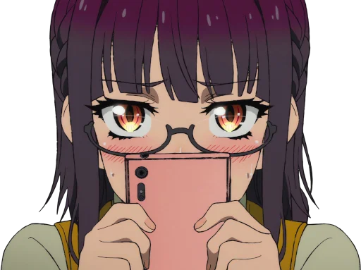 😳 Стикер «Uncle from Another World Fujimiya Sumika» для Telegram