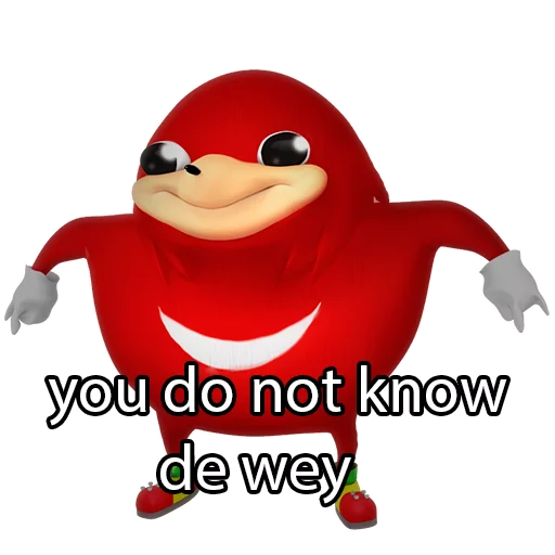 🇺🇬 Стикер «Ugandan Knuckles» для Telegram
