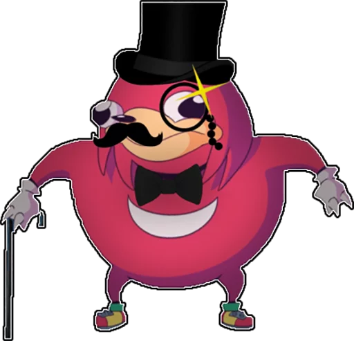 🇺🇬 Стикер «Ugandan Knuckles» для Telegram