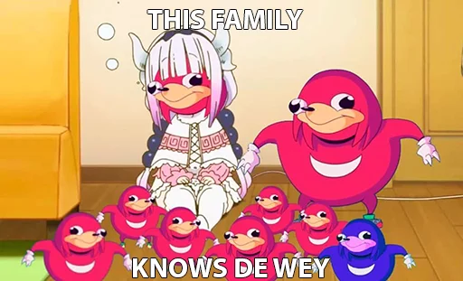 👪 Стикер «Ugandan Knuckles» для Telegram