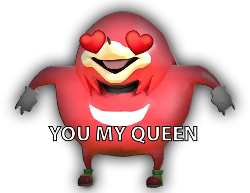 😍 Стикер «Ugandan Knuckles» для Telegram