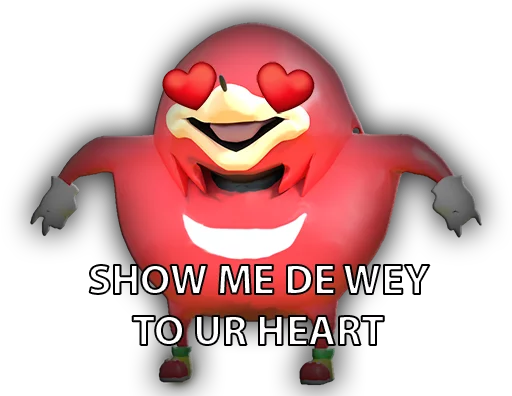 😍 Стикер «Ugandan Knuckles» для Telegram