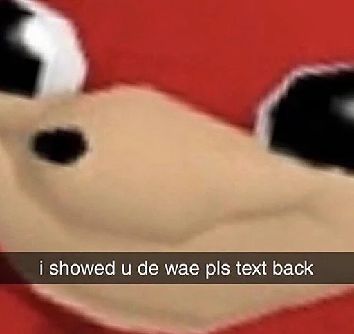 😩 Стикер «Ugandan Knuckles» для Telegram