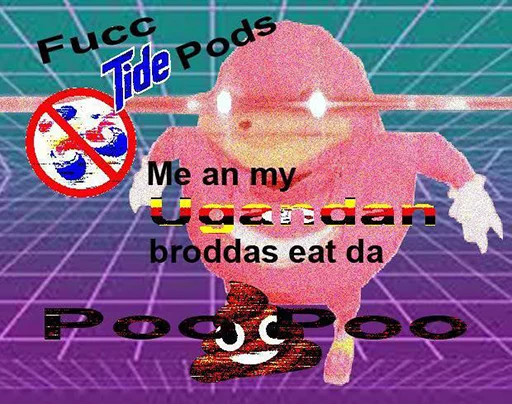 🇺🇬 Стикер «Ugandan Knuckles» для Telegram