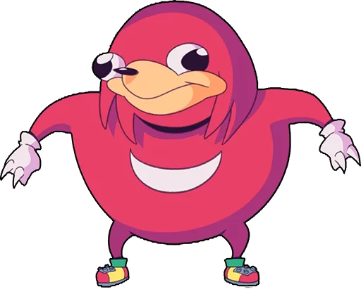 ☹️ Стикер «Ugandan Knuckles» для Telegram