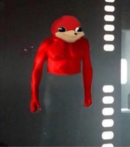 😐 Стикер «Ugandan Knuckles» для Telegram