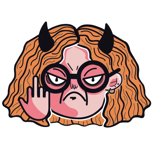 👿 Стикер «OLЬGA» для Telegram