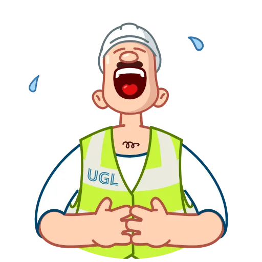 🤣 Стикер «UGL.COM.UA» для Telegram