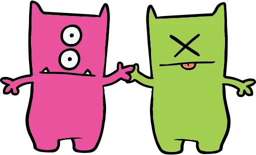 👬 Стикер «Ugly Dolls» для Telegram