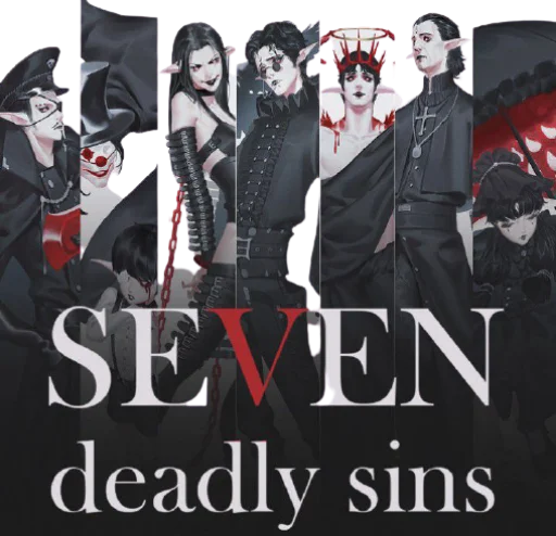 Стикерпак 7 deadly sins для Telegram