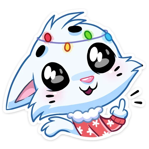 🖕 Стикер «Новогодний Бисквит» для Telegram