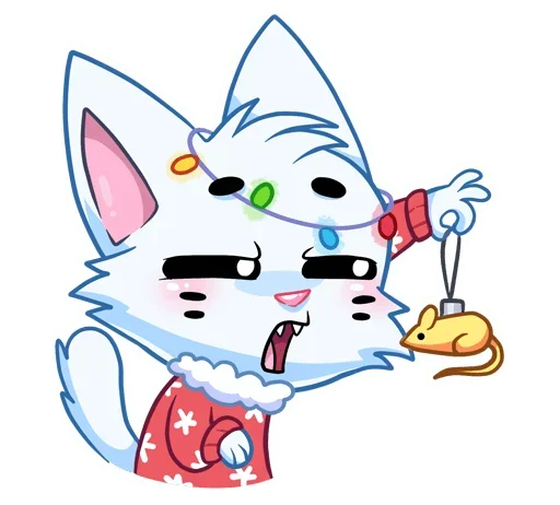 😑 Стикер «Новогодний Бисквит» для Telegram