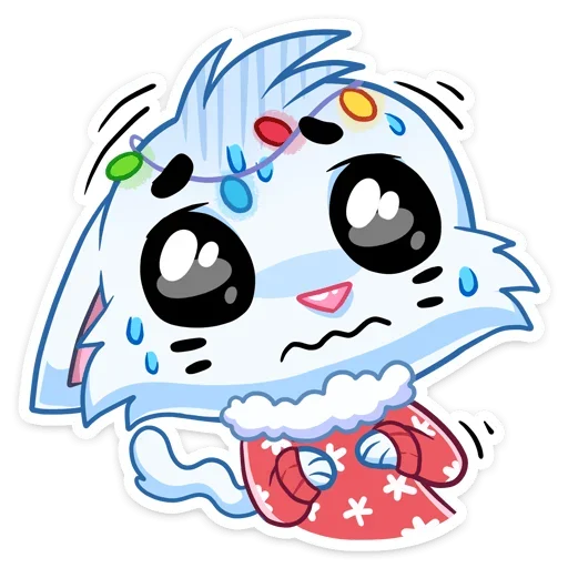 😢 Стикер «Новогодний Бисквит» для Telegram