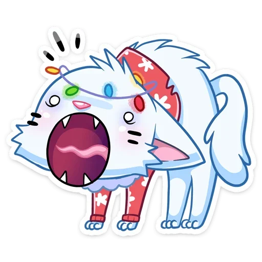 😵 Стикер «Новогодний Бисквит» для Telegram